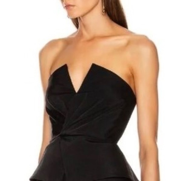 A.L.C  Black Farrah Peplum Top New With Tags size US6 - Picture 14 of 14